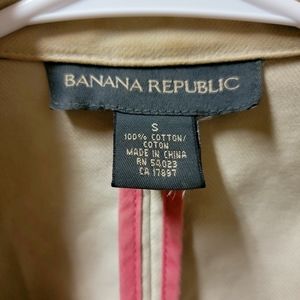 Banana Republic fitted 3/4 trench